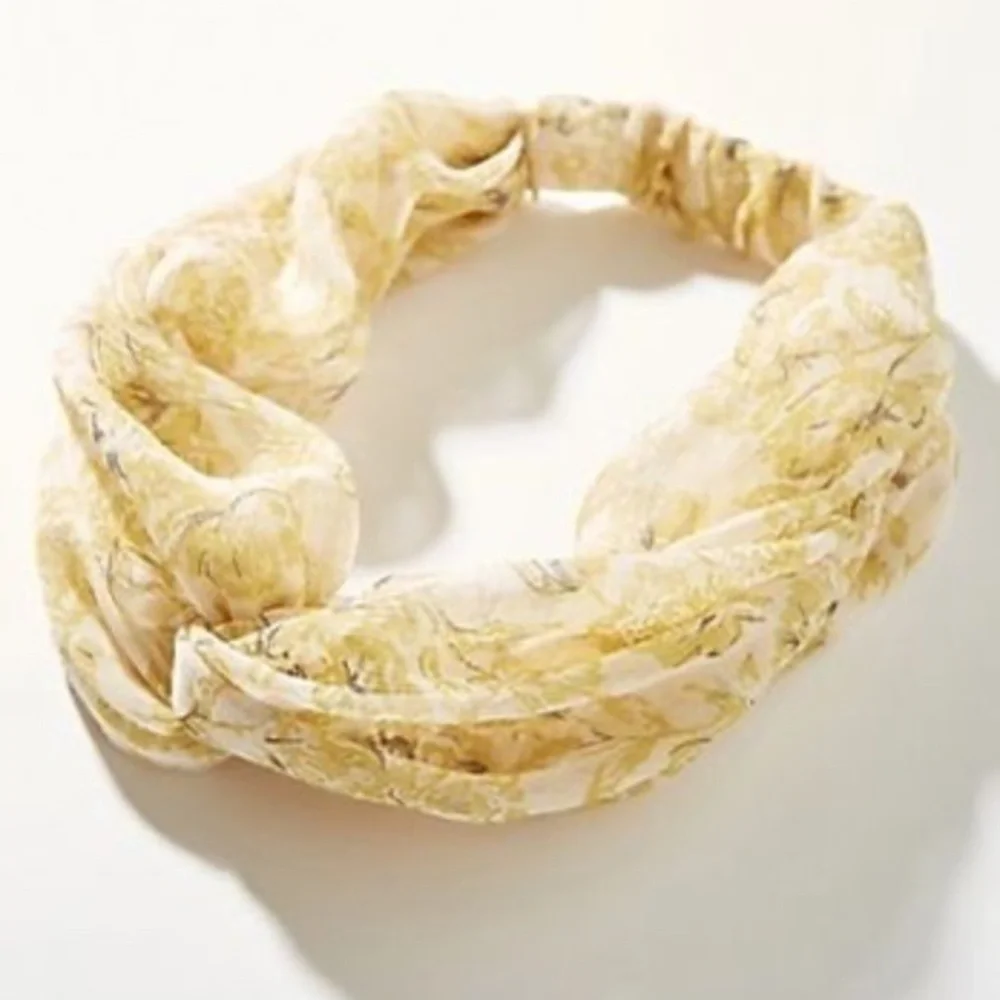 Anthropologie Viola Twist Chiffon Headband